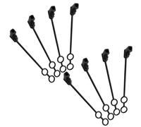 TOKIDNY 8 Piezas Tapa a Prueba de Polvo para Puerto Sae, Tapa del Puerto Sae, Pvc Negro, , 4,9x1,5 Pulgadas, para Tomas Eléctricas de Precisión y Conectores Eléctricos Automotrices,
