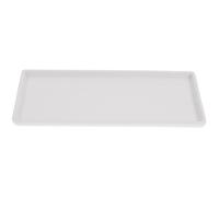 TOKIDNY Bandeja de Cerámica de Color Blanco Alargada para Baño Multiusos Organizador de Joyas y Diseño Elegante para Uso en Ktv y Bodas