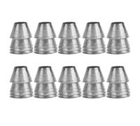 TOKIDNY Cuña de Metal para Martillo, 10 Piezas, Hierro, Plata | Repuesto Cónico, Soporte para Estructura de Madera, Uso en Obra y Taller