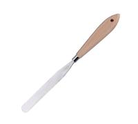 TOKIDNY Espátula para Pintura al Óleo 2piezas y Crear Líneas Suaves en Pintura Mango de Madera y Acero Inoxidable Resistente al Óxido , Herramienta Profesional para Mezclar Pigmentos