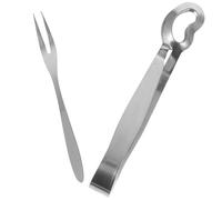 TOKIDNY Juego de y Práctico para Caracoles de Acero Inoxidable Plata, Tenedor Especial para Servir Caracoles para Uso Diario en Cocina