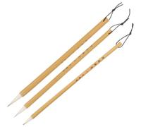 TOKIDNY Pinceles de Caligrafía Chinos Ideales para Escribir y Pintar Suavidad Cerdas de Nylon y Lana Juego de 3 Reutilizables para Principiantes y Profesionales