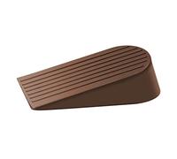 TOKPLNU Cuñas de goma extra grandes para puerta, resistentes, antideslizantes, para piso, puerta, hogares, jardín, exterior, 1 paquete, color marrón