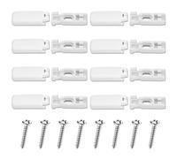 TOKSEO Juego de Repuesto para persianas Plisadas (Blanco *8pcs)