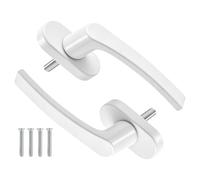 TOKSEO Tiradores de ventana blancos, 2 unidades, aluminio, longitud del | Ajuste universal, montaje rápido, para ventanas, puertas de patio y puertas de balcón