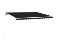 vidaXL Toldo automático con LED sensor de viento antracita 400x300 cm