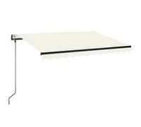 Toldo Automático Con Led Y Sensor De Viento Crema 350x250 Cm Vidaxl