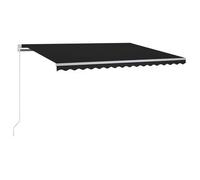 Toldo Automático Led Sensor De Viento Gris Antracita 300x250 Cm Vidaxl