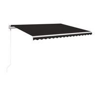 Toldo Automático Led Sensor De Viento Gris Antracita 400x350 Cm Vidaxl