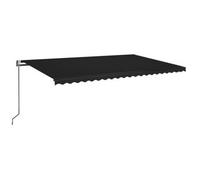 Toldo Automático Led Sensor De Viento Gris Antracita 500x350 Cm Vidaxl