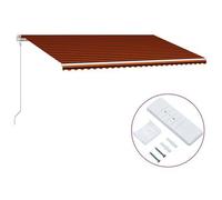 Toldo Automático Retráctil Naranja Y Marrón 600x300 Cm Vidaxl