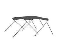 Toldo Bimini De 3 Arcos Gris Antracita 183x196x137 Cm Vidaxl