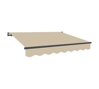 Toldo con motor Dark Easy Lite (Beige, Ancho: 3,95 m, Caída: 2,5 m)