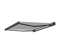Toldo con motor Fiji (Gris piedra, Ancho: 4,75 m, Caída: 3 m)