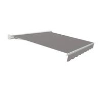Toldo con motor WiFi Vivant (Gris, Ancho: 4,75 m, Caída: 3 m)
