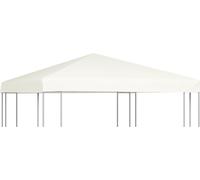 Toldo de cenador 310 g/m² 3x3 m blanco crema