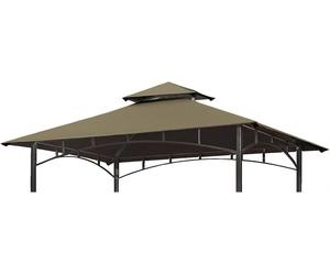 Toldo de doble capa para pabellón de barbacoa