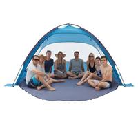 VEVOR Tienda de Playa para 8 Personas, Carpa de Refugio de Sol Protección UPF 50+, Carpa Portátil de Playa con Bolsa de Transporte y Bolsillos para Arena, para Acampar, Pescar, Picnics al Aire Libre