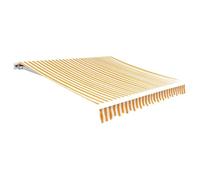 Toldo de repuesto amarillo y blanco de girasol, 580 x 295 cm, tela resistente a los rayos UV para toldo de jardín de 6 x 3 m, solución de sombra perfecta para espacios al aire libre