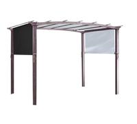 Toldo de repuesto para cenador, revestimiento impermeable, color negro | Tela de poliéster 190T resistente a la intemperie para pérgola de jardín y espacios de ocio al aire libre, fácil de instalar