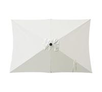 Toldo de repuesto para sombrilla para exteriores, sombrilla rectangular voladiza de 6.5 x 10 pies, protección UV, resistente, accesorios de jardín para piscina, patio trasero y mercado, beige, Refer