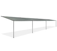 Toldo de terraza antracita Génova 3 x 12 m Garden Point