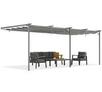 Toldo de terraza antracita Santana 3x6m Garden Point