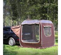 Toldo de tienda de campaña para SUV, extensión trasera automática, cubierta de camping portátil impermeable con protección UV, diseño de fácil construcción para portón trasero y actividades al aire
