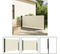 Toldo enrollable "Living Store" color crema, extensible, de 140x300 cm