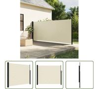 Toldo enrollable "Living Store" color crema, extensible, de 160x300 cm