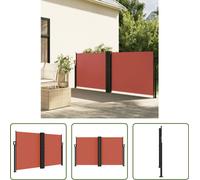 Toldo enrollable "Living Store" con rótula de terracota, dimensiones 140x1000 cm