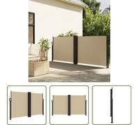 Toldo enrollable "Living Store" en color beige, extensible, de 140 x 1000 cm