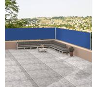 Toldo enrollable "Living Store" para exterior, color azul, dimensiones 117 x 1200 cm