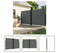 Toldo enrollable "Living Store" para fachada, color antracita, extensible, 220 x 600 cm