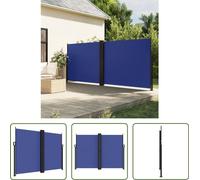 Toldo enrollable "Living Store" para fachada, color azul, dimensiones 180 x 1200 cm