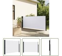 Toldo enrollable "Living Store" para fachada, color blanco, dimensiones 140x300 cm