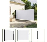 Toldo enrollable "Living Store" para fachada, color blanco, dimensiones 180x500 cm