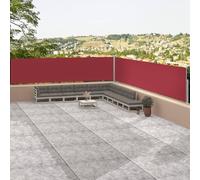 Toldo enrollable "Living Store" para fachada, color rojo, dimensiones 117 x 1200 cm