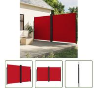 Toldo enrollable "Living Store" para fachada, color rojo, dimensiones 200 x 1200 cm