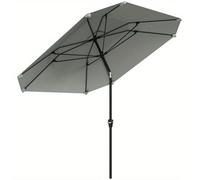 Toldo exterior, pantalla solar, toldo para puesto de mercado y balcón, con mecanismo de inclinación, estructura de acero de 233 cm, tela beige, color negro