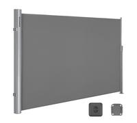 Toldo Lateral de Aluminio Extensible 160 x 400 cm Gris