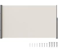 Toldo lateral retráctil, 160 cm x 300 cm. Panel de privacidad para exteriores, tela de poliéster impermeable de 180 g, retráctil, ideal para patios. Protector solar UV 30+, divisor de ambientes resist