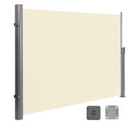 Toldo Lateral Retráctil For Exteriores, Panel De Pantalla De Privacidad | Pantalla Solar For Patio, Parasol Impermeable, For Terraza, Porche Y Balcón(Beige,1.8x3m/6x10ft)