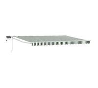 Toldo Manual Retráctil Con Leds Verde Y 4,5 X 3 M Vidaxl