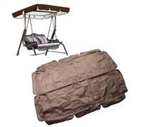 Toldo oscilante para Exteriores, 164x114x15cm/64,6x44,9x5,9 Pulgadas, Resistente al Agua, reemplazo de Silla oscilante, Bloque de Tela Oxford 420D, Parasol para jardín, Patio, (Marrón)
