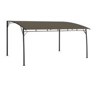 Toldo Parasol De Jardín Gris Taupe 4x3x2,55 M Vidaxl