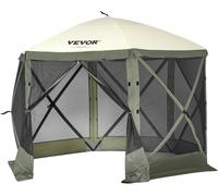 Toldo pop-up, toldo con mosquitera desplegable de 6 lados, refugio solar, color verde