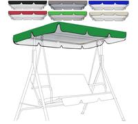 Toldo Recambio Balancin Jardin 2 Plazas y 3 Plazas Techo de Repuesto,Universal Techo Solar para balancín Toldo Fundas,Impermeable,Techo de Repuesto para Columpio Ex(Size:164 * 114 * 15cm,Color:Green)