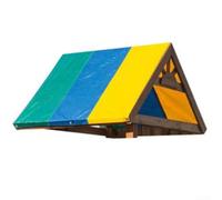 Toldo Repuesto Columpio 52x90 Pulgadas UV Toldo Repuesto Columpio(Green Blue Yellow)