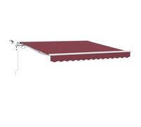 Toldo Retráctil Automático Con Luces Led Burdeos 300x250 Cm Vidaxl